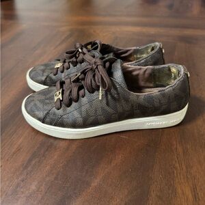 Michael Kors Brown Sneakers Suede Low-Top